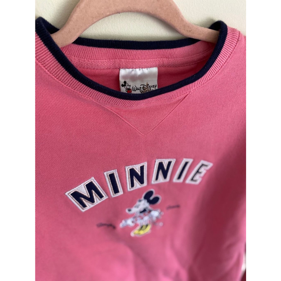 Disney Walt Disney World Vintage Pink Minnie Mouse Crewneck Sweatshirt Small - Picture 2 of 6